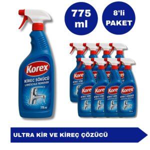 Kir ve Kireç Çözücü Püskürtmeli - 775 ML (8'li Avantaj Paket)