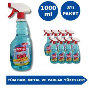 Tabancalı Camsil Sirkeli -1000 ml (8'li Avantaj Paket)